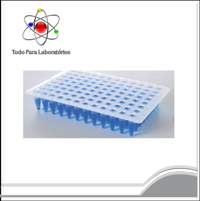 Microplacas de PCR - Placa com meia-saia de 96 poç