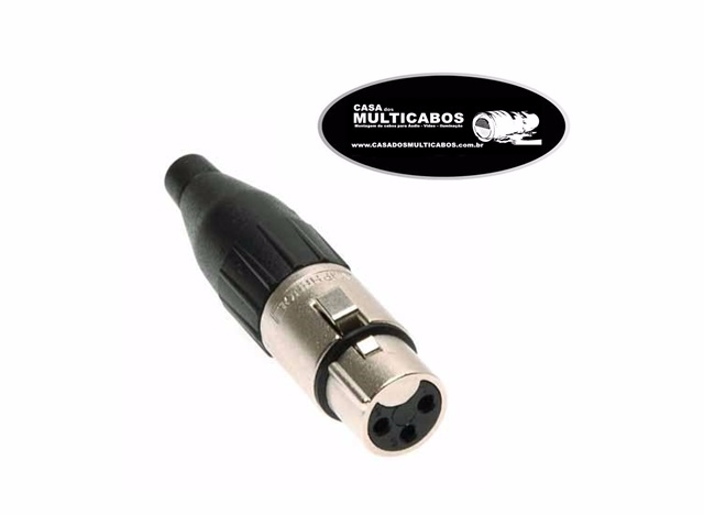 CONECTOR XLR FÊMEA AMPHENOL AC3F