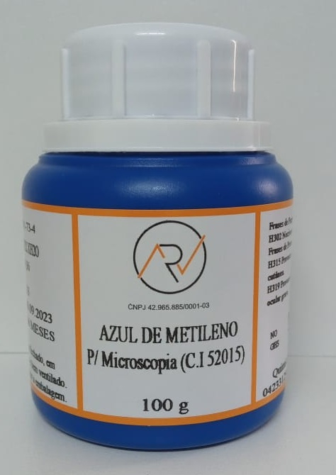 AZUL DE METILENO PARA MICROSCOPIA (CI.52015) (EMBALAGEM COM 100g) (CÓD ...