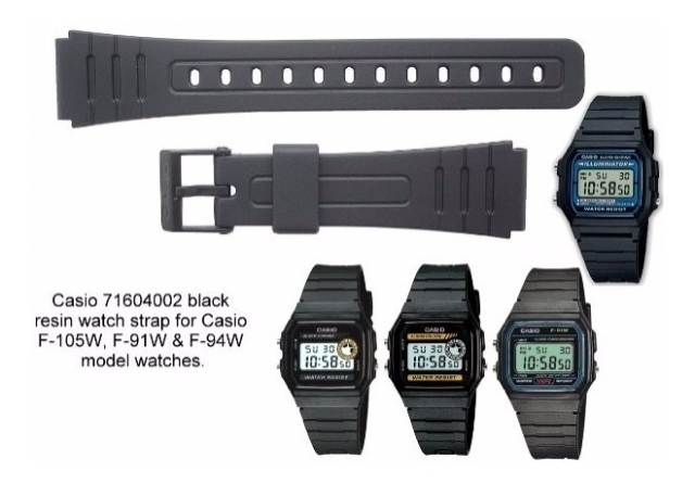Pulseira Casio 18mm (f91 fox) por R$7,90