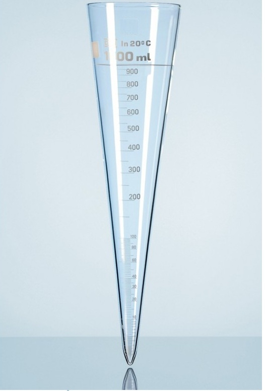 CONE DE IMHOFF DE VIDRO GRADUADO CAP. 1.000ML (CÓD.12864) por R$514,53