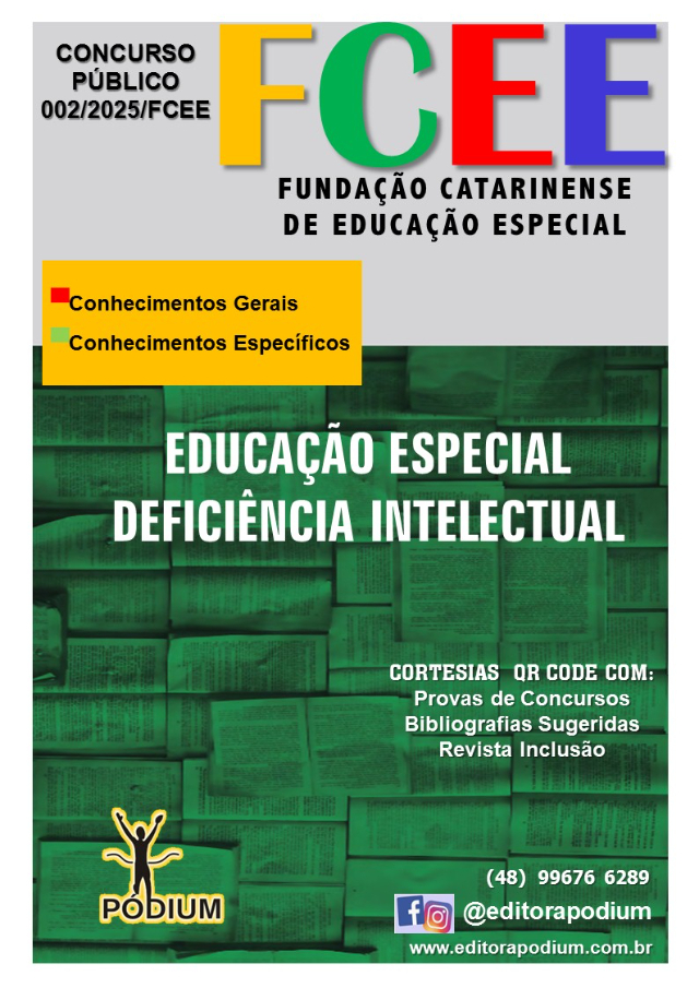 APOSTILA ACT FCEE-SC DEFICIÊNCIA INTELECTUAL 2026
