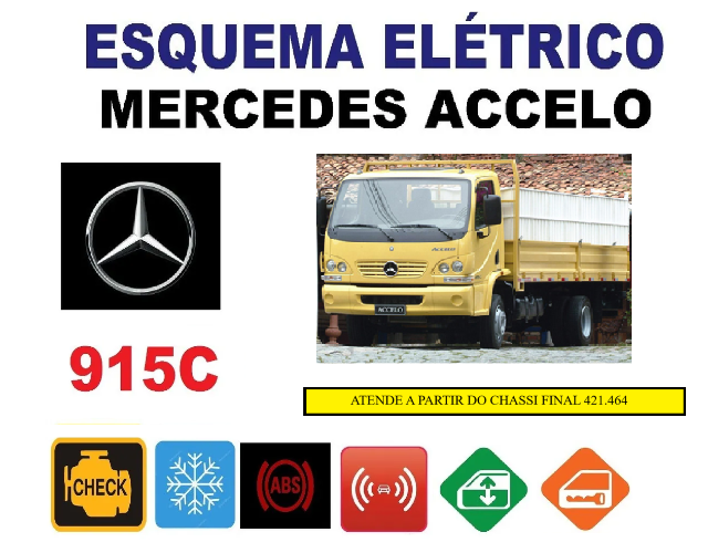 Esquema Eletrico Caminhão Mercedes Accelo 915C (a partir chassi final ...